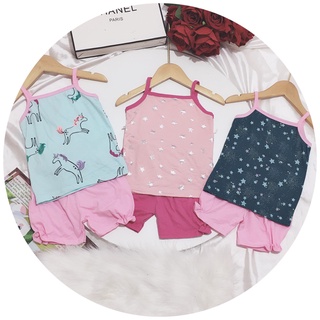 Bộ 2 dây bé gái chất chất cotton mềm mại, thoáng mát