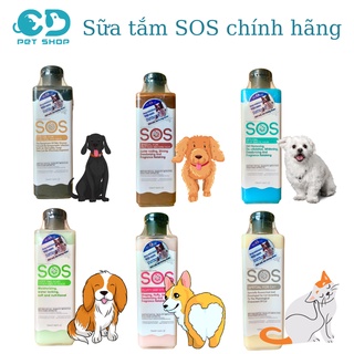 [Hàng chính hãng ] SỮA TẮM SOS CHO THÚ CƯNG CHÓ MÈO Chai 530ml