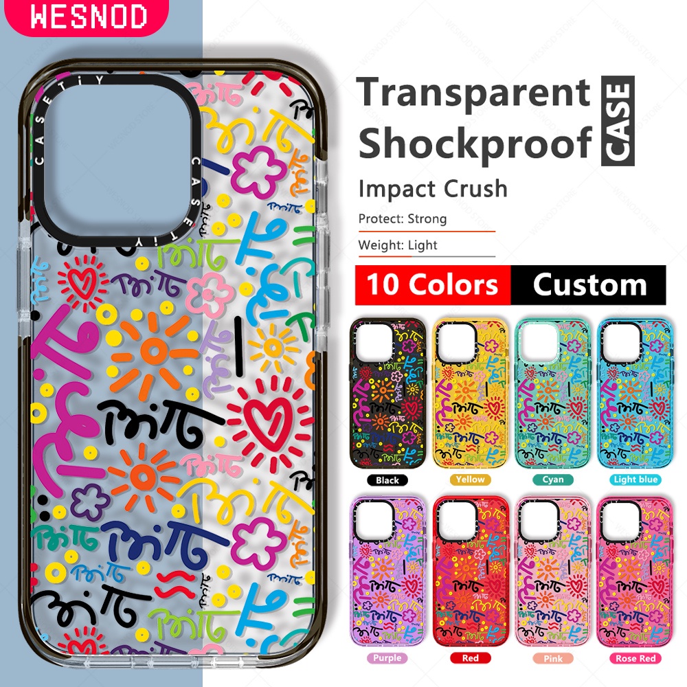 chống sốc suốt Thời Trang đẹp Ốp Điện Thoại Họa Tiết Graffiti Cho IPhone 12 13 Xs X Xr 15 14 11 Pro Max 7 8 Plus Mini Se2020 gấu dẻo Mềm Silicon chống va Siêu Mỏng thương hiệu điện thoại ốp chống bẩn trong nắp