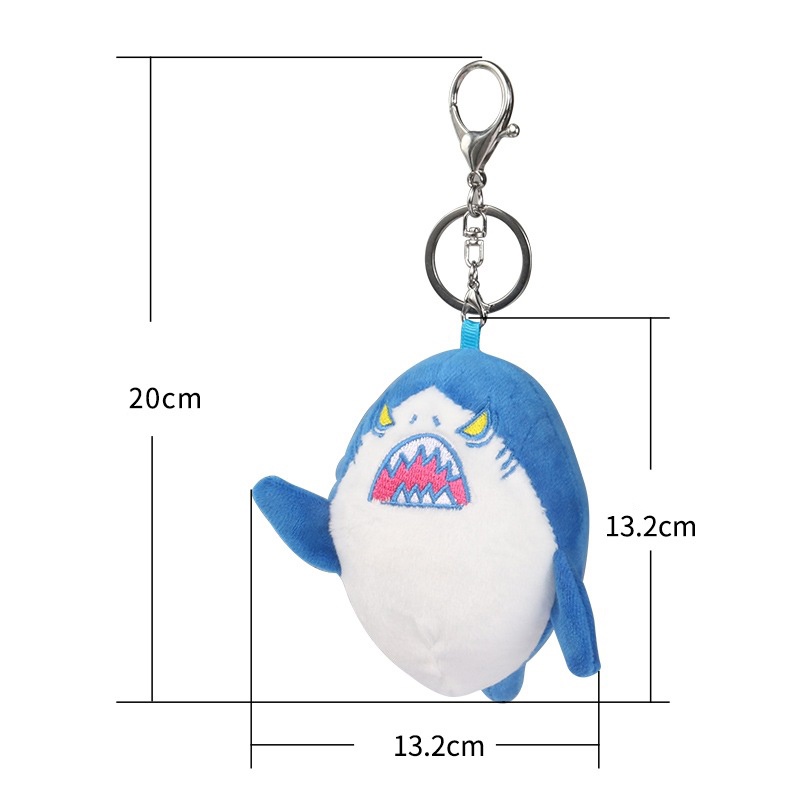 Móc Khóa Key Chain Thú Bông Cá Mập Blue Shark
