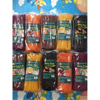 Bún ngũ sắc CAO TUYỀN gồm gấc /ngô/cẩm/lứt đen /lứt đỏ đắc sản Cao Bằng siêu ngon đặc biêt.