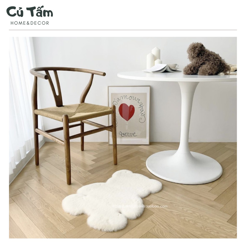 Thảm lông trải sàn mềm mịn - cutam.homedecor