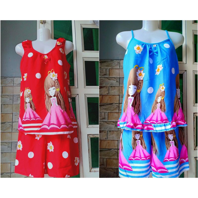 Đồ Bộ Lanh Bé Gái Size Lớn Cộc Tay Tôn ( Tole )