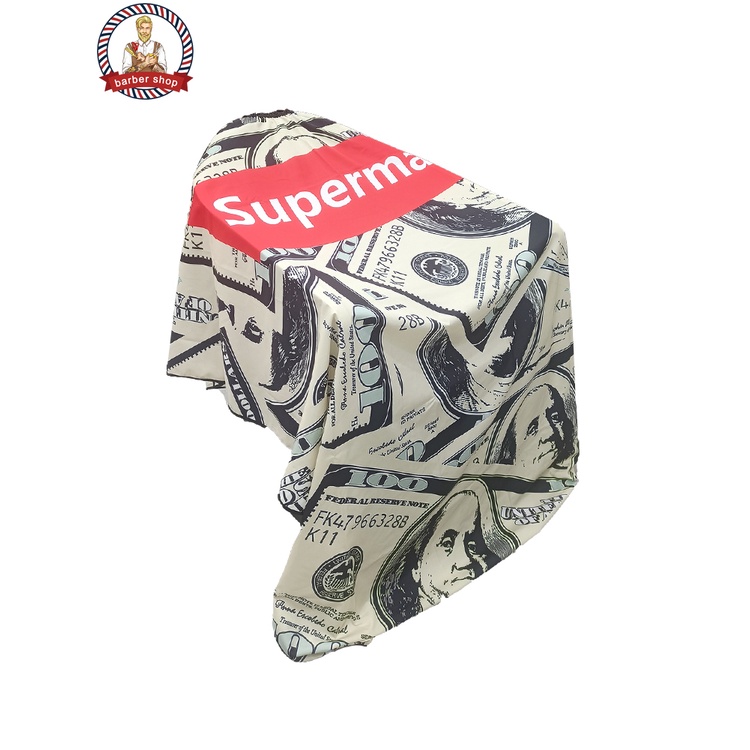 Áo Choàng Cắt Tóc Supreme Phong Cách Retro Dành Cho Người Lớn