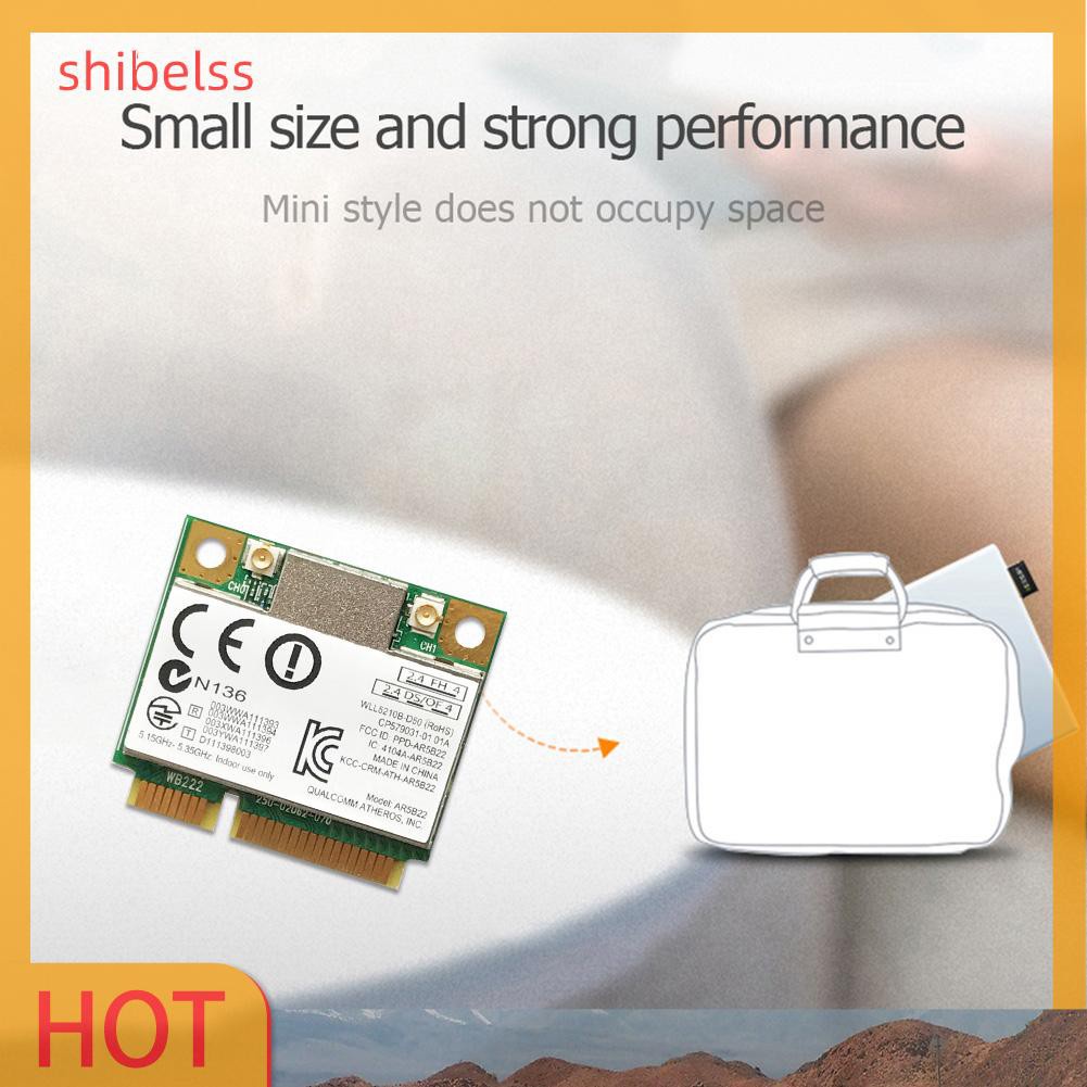 Usb Phát Wifi Không Dây Shibelsss 300mbps Mini Pci-E 2.4g / 5g Bluetooth 4.0 Thẻ | BigBuy360 - bigbuy360.vn