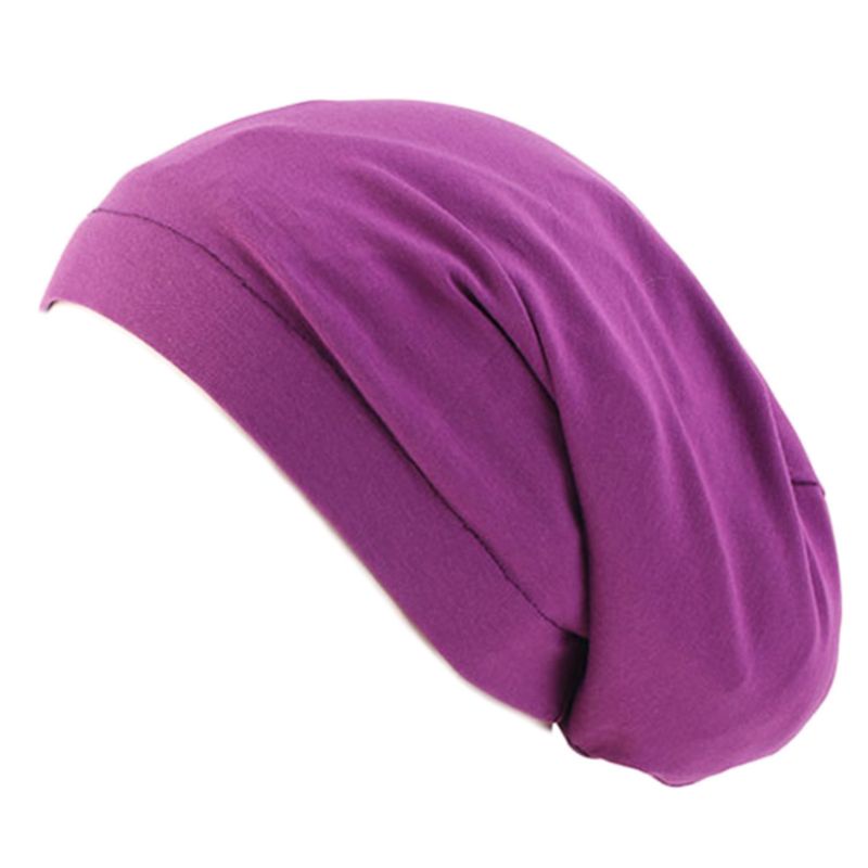 Mũ Trùm Đầu Vải Satin Co Giãn Giúp Giảm Rụng Tóc Khi Ngủ Dành Cho Nữ