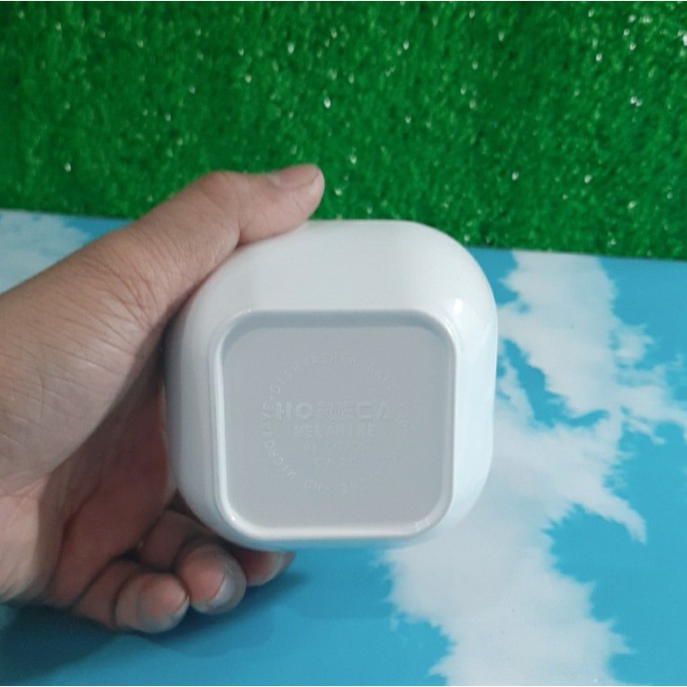 Chén vuông CV20 Horace nhựa Melamine màu trắng sáng Cao Cấp- Sang trọng