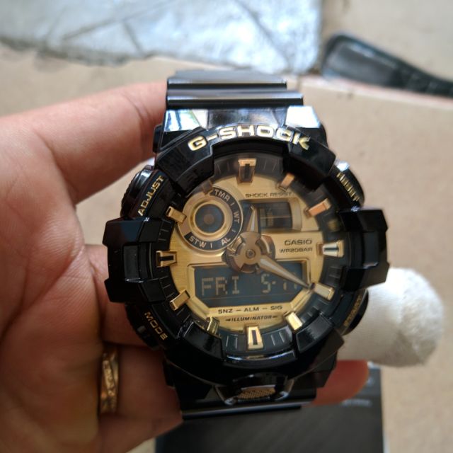 Đồng hồ Nam CASIO GSHOCK GA710GB-1ADR chính hãng tặng khi mua winner