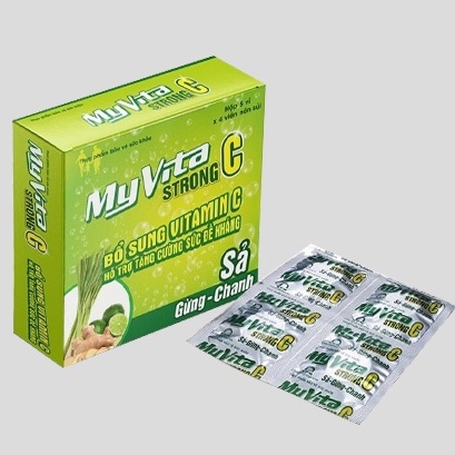 Viên Sủi Myvita Strong C Sả - Gừng - Chanh & Myvita Strong Max Multi Cam - Bổ Sung Vitamin C, Tăng Cường Sức Đề Kháng