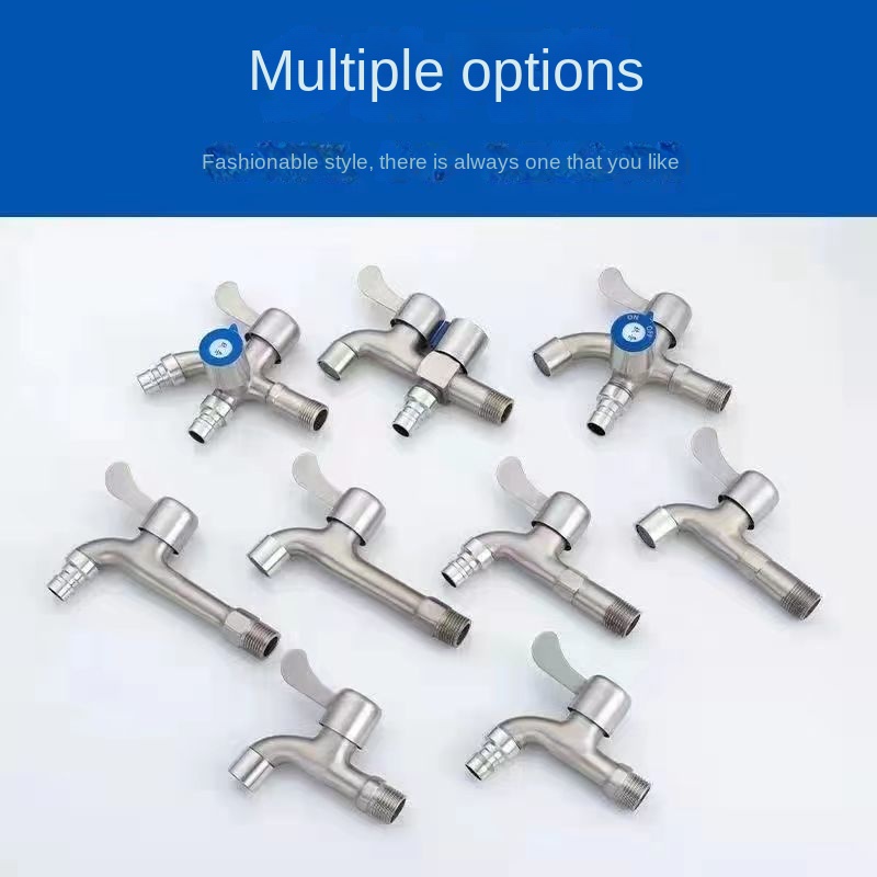 Vòi Nước 4 Điểm Đa Năng Bằng Thép Không Gỉ 304 Dành Cho Gia Đình