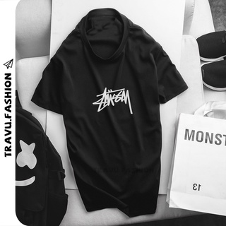 Áo phông nam cổ tròn in hình Stussy chất thun 4 chiều mềm mịn mát CZ91