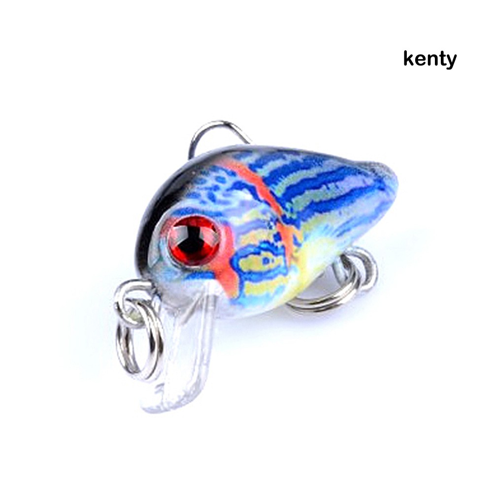 Kt KT Ktt☀6 Mồi Câu Cá Giả Mini 3cm 1.5g