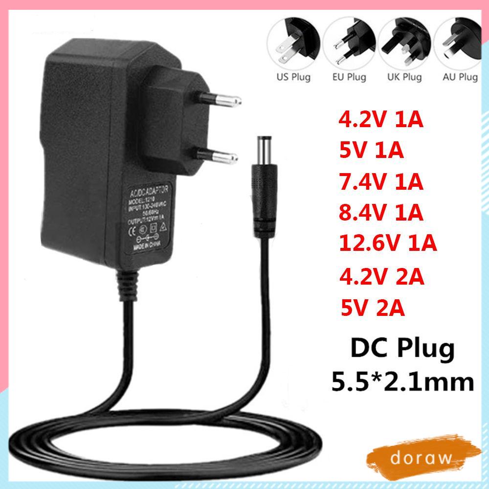 Cục sạc pin Lithium 4.2V 8.4V 12.6V 1A 2A 18650 AC 110-240V chuyên dụng