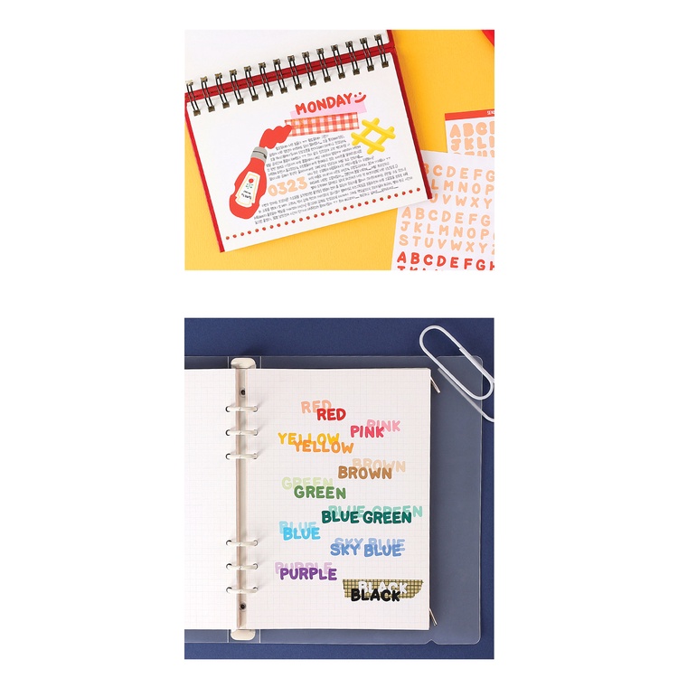 Sticker BẢNG CHỮ CÁI & SỐ - GALAXY PALETTE series