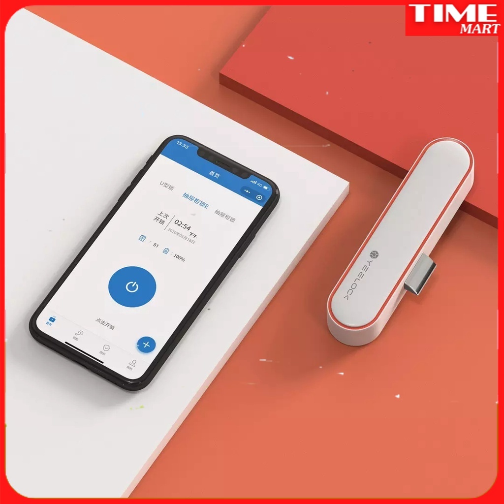 Xiaomi Easy Lock Bao Ngăn Kéo Khóa Thông Minh Không Đục Lỗ Tủ Bàn Văn Phòng Cửa Tủ  [TIME_MART]