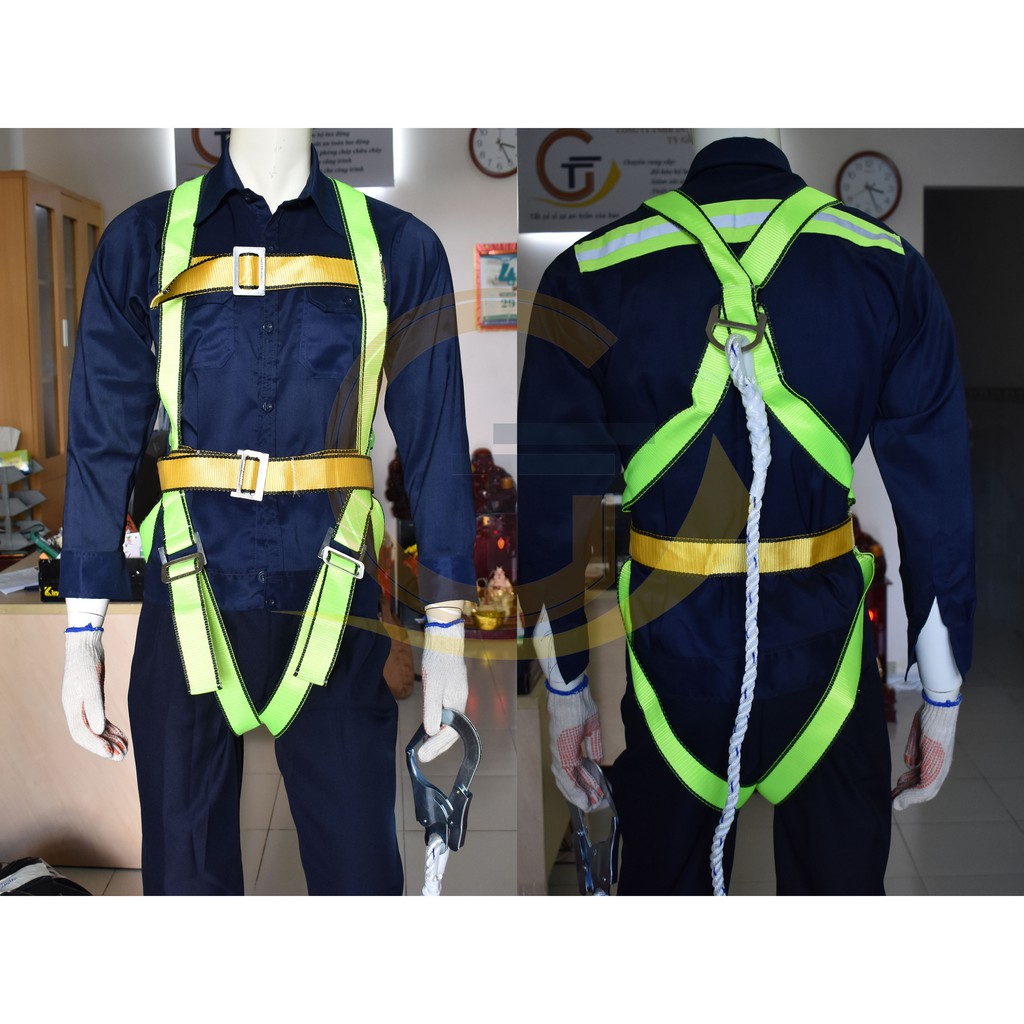 ĐAI AN TOÀN THÂN 2 MÓC bao gồm 2 móc + áo thân loại tốt