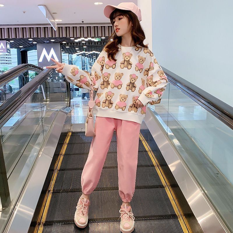 Mới Set Đồ Thể Thao Thiết Kế Cỡ Lớn Thời Trang 2022 Cá Tính Cho Bé Gái