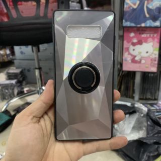 Ốp dẻo Samsung Note 8 lưng kính vân 3D