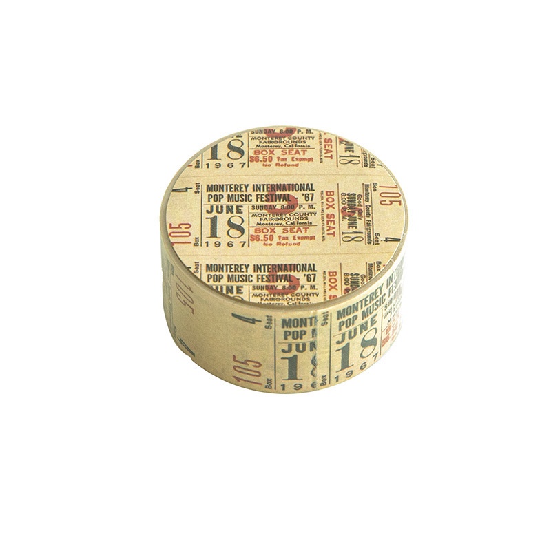 Băng Keo Washi 300cm Nhiều Kích Thước Phong Cách Vintage Trang Trí Sổ Tay/Nhật Ký DIY
