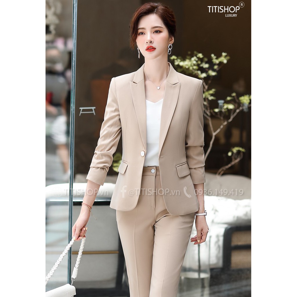 Áo Vest Nữ Titishop ACC636 Kem