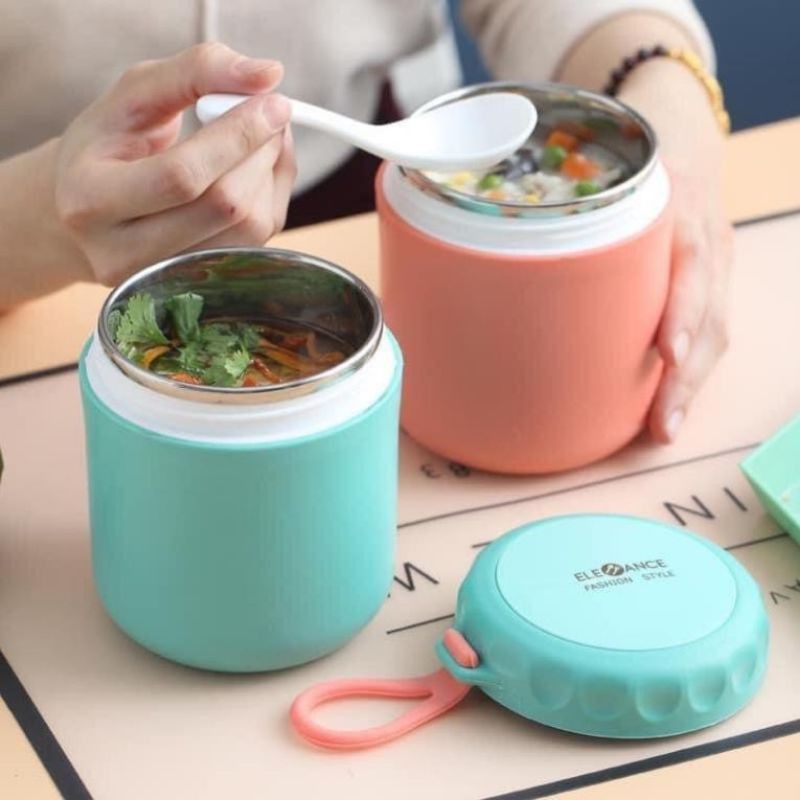 [free ship đơn 50k] BÌNH Ủ CHÁO 430ML SHOP GIAO MÀU NGẪU NHIÊN