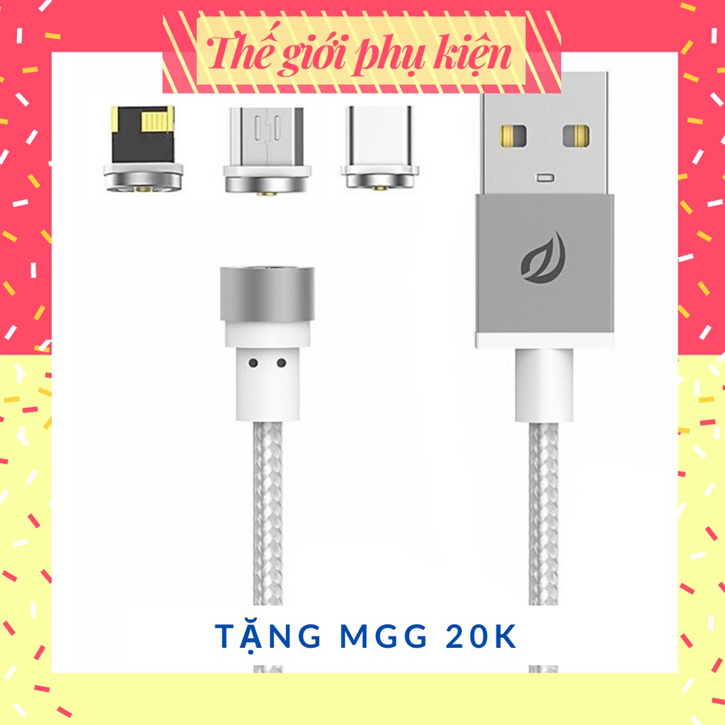 Cáp nam châm 🔥Freeship 50k 🔥 Giảm 15K dây sạc nhập [DONG15] 🔥 Cáp X-cable 3 đầu lightning , type c , usd