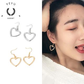 Bông tai hình trái tim thiết kế đơn giản đẹp mắt