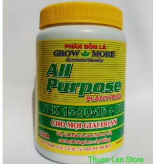 Phân Bón Lá Cao Cấp NPK Grow More 15-30-15 + TE (100g)