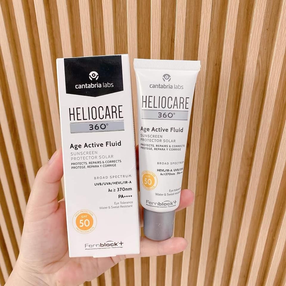 Kem chống nắng Heliocare 360º Age Active Fluid Spf50+ 50ml / 19M