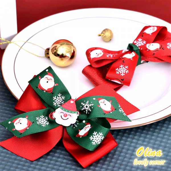 Cuộn dây ruy băng họa tiết Giáng Sinh chiều dài 9m dành cho trang trí