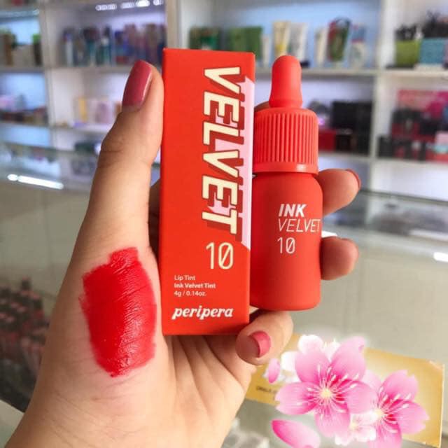 Son Ink / Son kem lì Peripera Ink Velvet Tint bản 2019 [Son Ink Velvet] vỏ đỏ, vỏ hồng | BigBuy360 - bigbuy360.vn