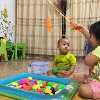 Bộ bể phao câu cá cho bé