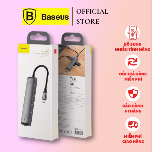 Bộ Chuyển Đổi Hub Chuyển Baseus Mechanical Eye 6 In 1 Smart Hub Hỗ Trợ Thunderbolt 3 Tốc Độ Truyền Dữ Liệu 40Gbps