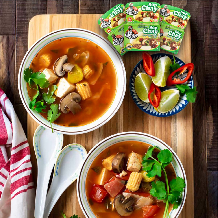 Viên Gia Vị Súp Chay Ông Chà Và - Lốc 12 hộp x 75g