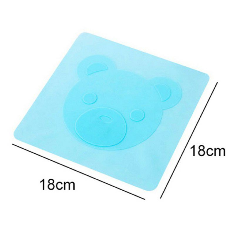 [Xuất Nhật] Tấm phủ silicone hình gấu bọc thức ăn và ủ bột làm bánh cho bé