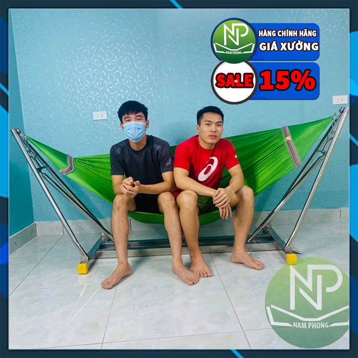  Võng xếp inox khung vuông chính hãng giá rẻ lưới cỡ lớn bảo hành 2 năm | BigBuy360 - bigbuy360.vn