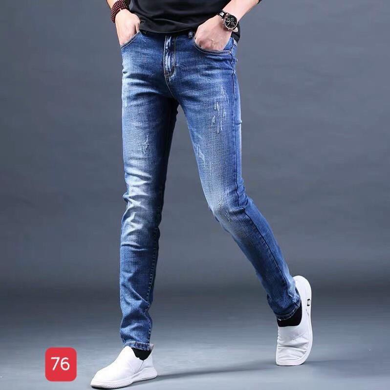 Quần jean nam rách,quần bò nam rách gối vải co dãn nhiều mẫu mới hot nhất 2021 | BigBuy360 - bigbuy360.vn