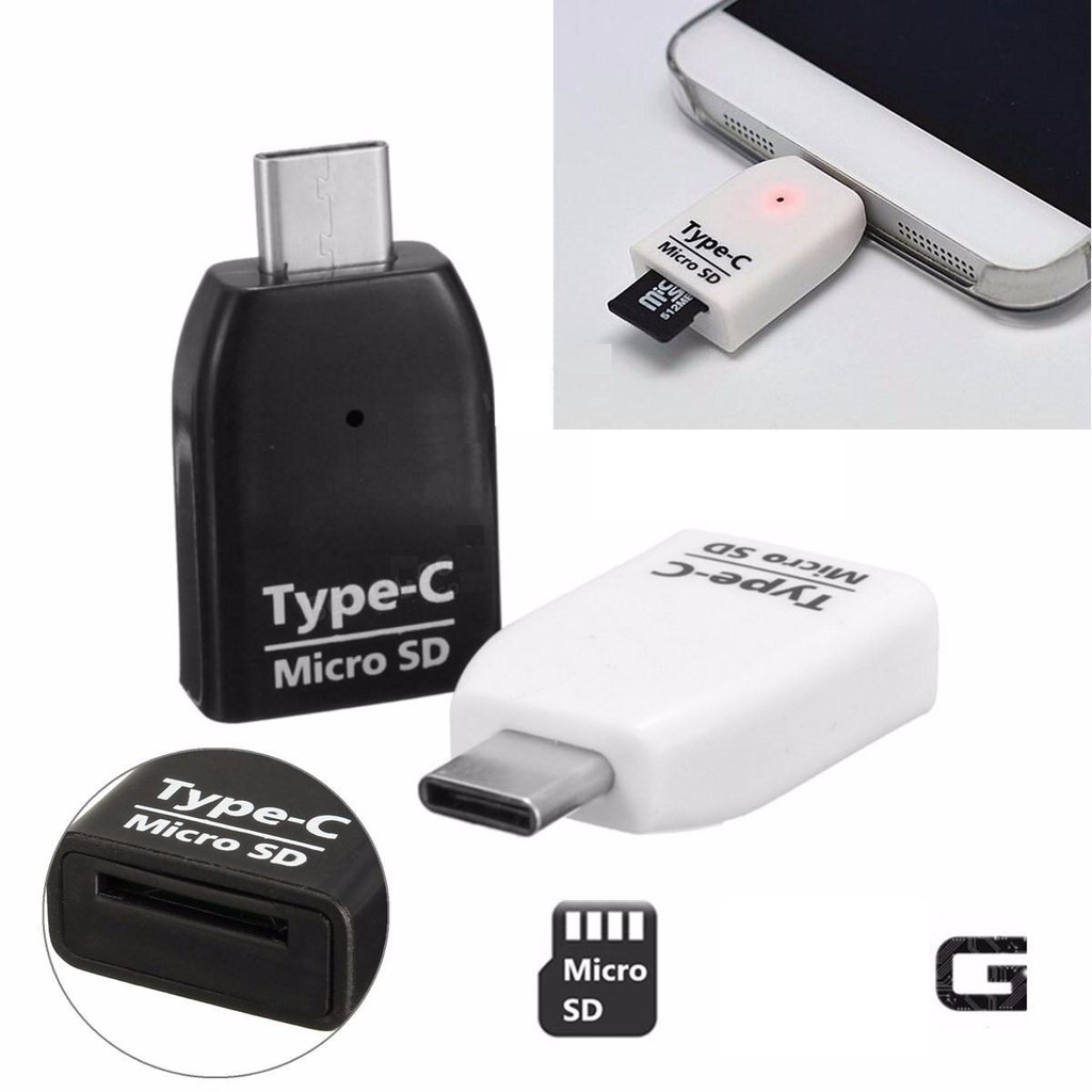 USB 3.1 Type C to Micro SD Card Reader