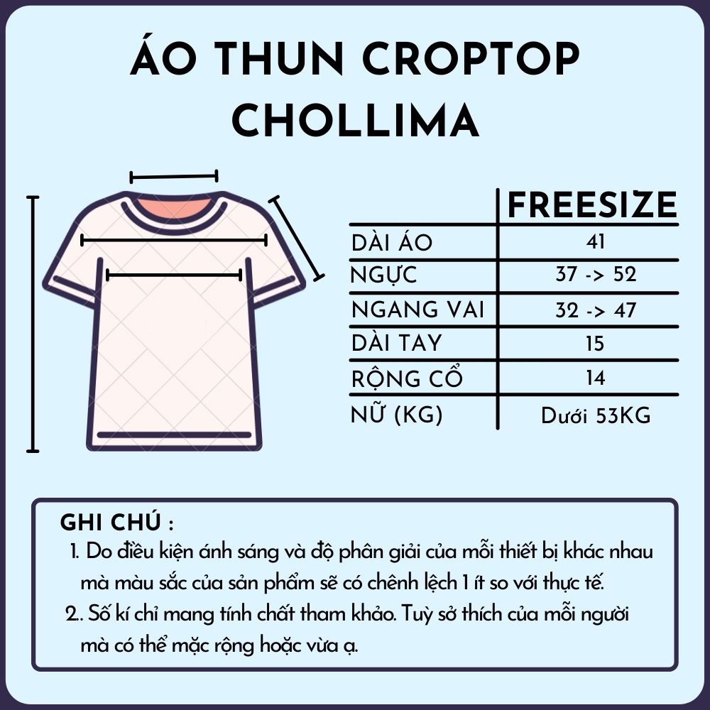 Áo thun croptop tay lỡ Chollima thêu hình MẶT TRĂNG AT452 chất vãi dày dặn co giãn 4 chiều