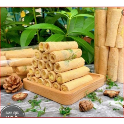 Bánh Ống Ngò Bơ Sầu Riêng 420g giòn rụm thơm béo_bánh kẹo online kusn_store