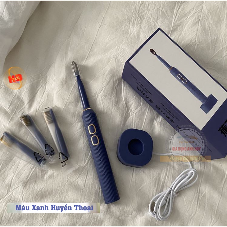 Bàn chải đánh răng điện 15 cấp độ tự động Hãng Sonic Đầu cọ mềm mại - BCDX6