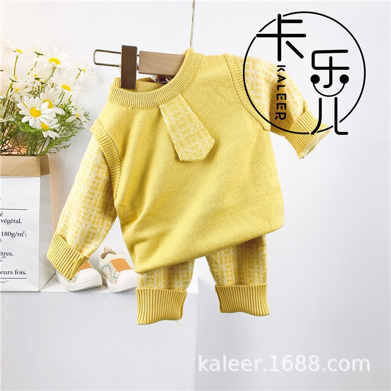 Bộ Len Siêu Dày Ấm Cho Bé Mùa Đông Không Lạnh Size 4-13kg