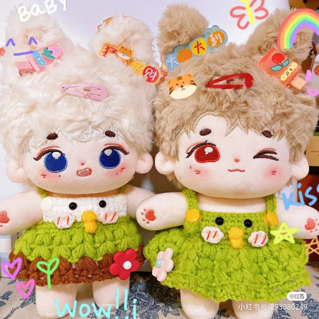 Outfit doll 10cm - Vẹt xanh