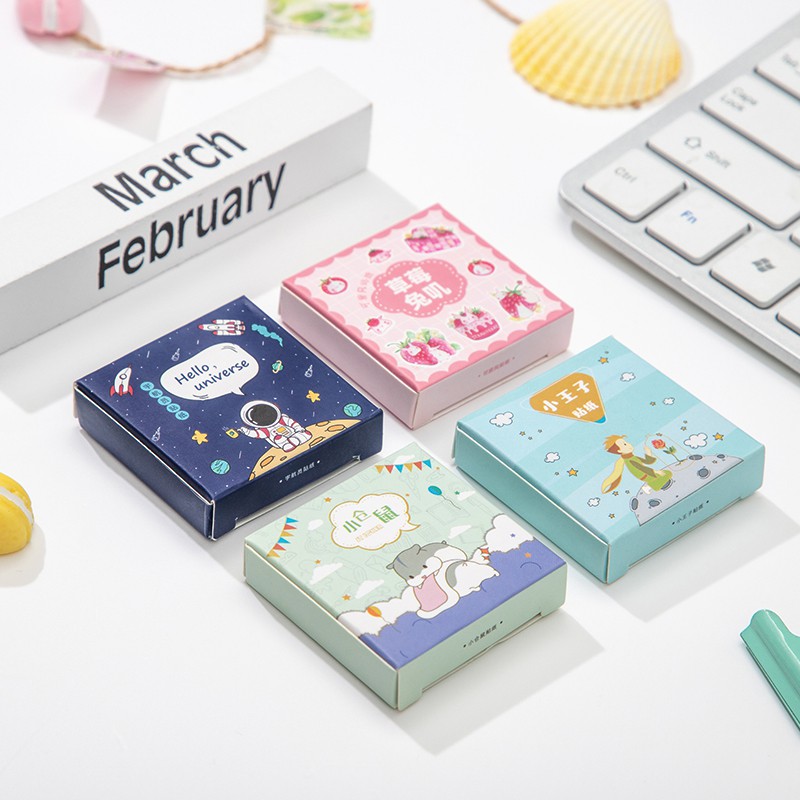 Set 45 tờ sticker hoạt h&igrave;nh đ&aacute;ng y&ecirc;u trang tr&iacute; sổ tay thủ c&ocirc;ng DIY