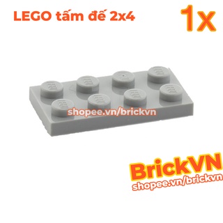 [1 Cái] LEGO Tấm Đế 2x4, Xám Nhạt / Màu Ghi ID 4211395 3020