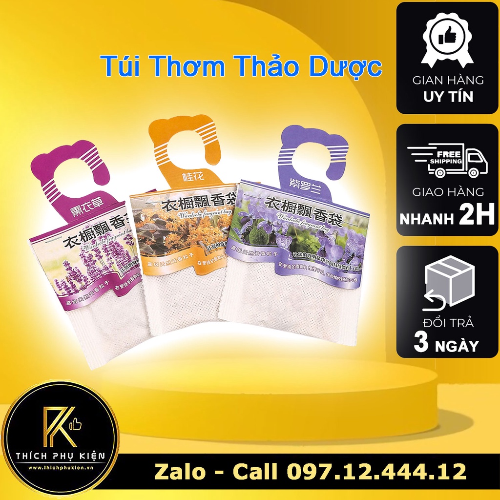 Gói Túi Thơm Thảo Dược Khử Mùi Phòng Ngủ, Tủ Quần Áo, Xe Hơi, Phòng Khách