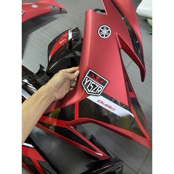 Dàn áo Exciter 150 đỏ đen chính hãng kèm tem Y15zr 2021
