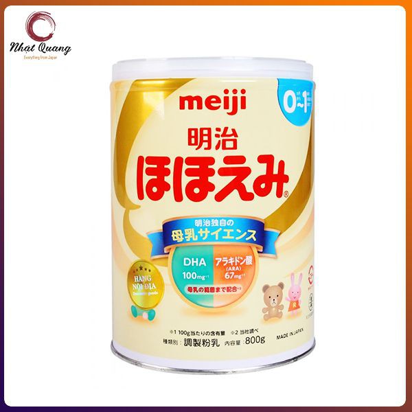 Sữa Meiji 0-1 và 1-3 dạng hộp 800g