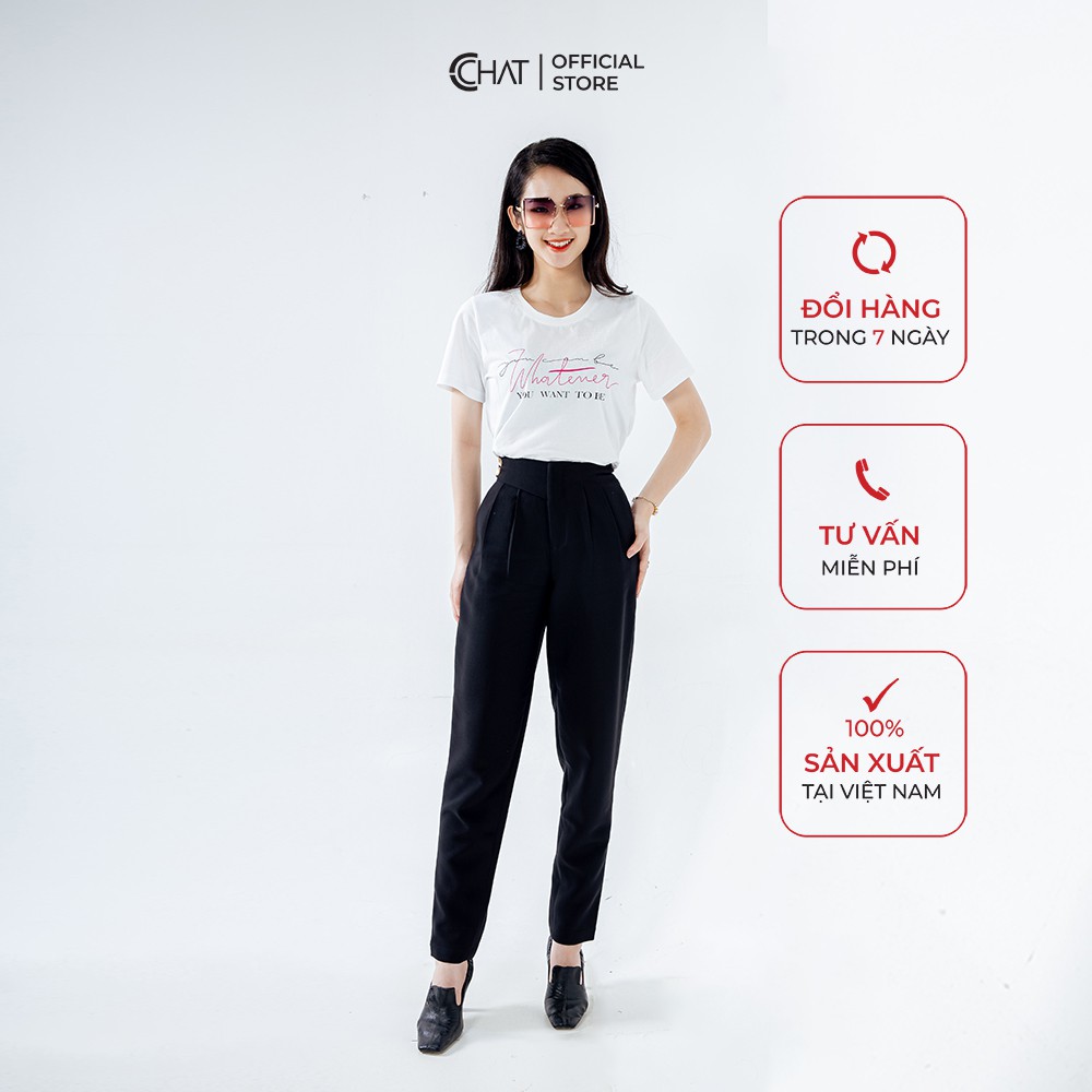 Áo thun nữ T-shirt in Whatever CCHAT