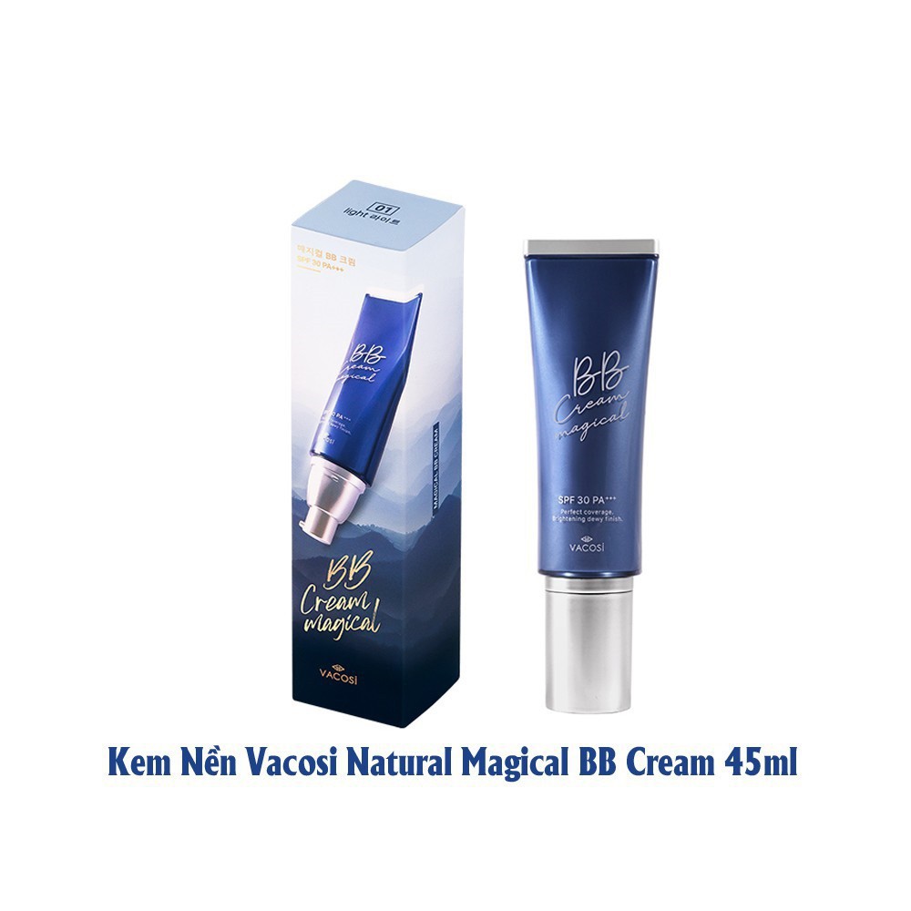 Kem trang điểm nền VACOSI BB CREAM SPF30 PA+++ tone sáng (#01.02)